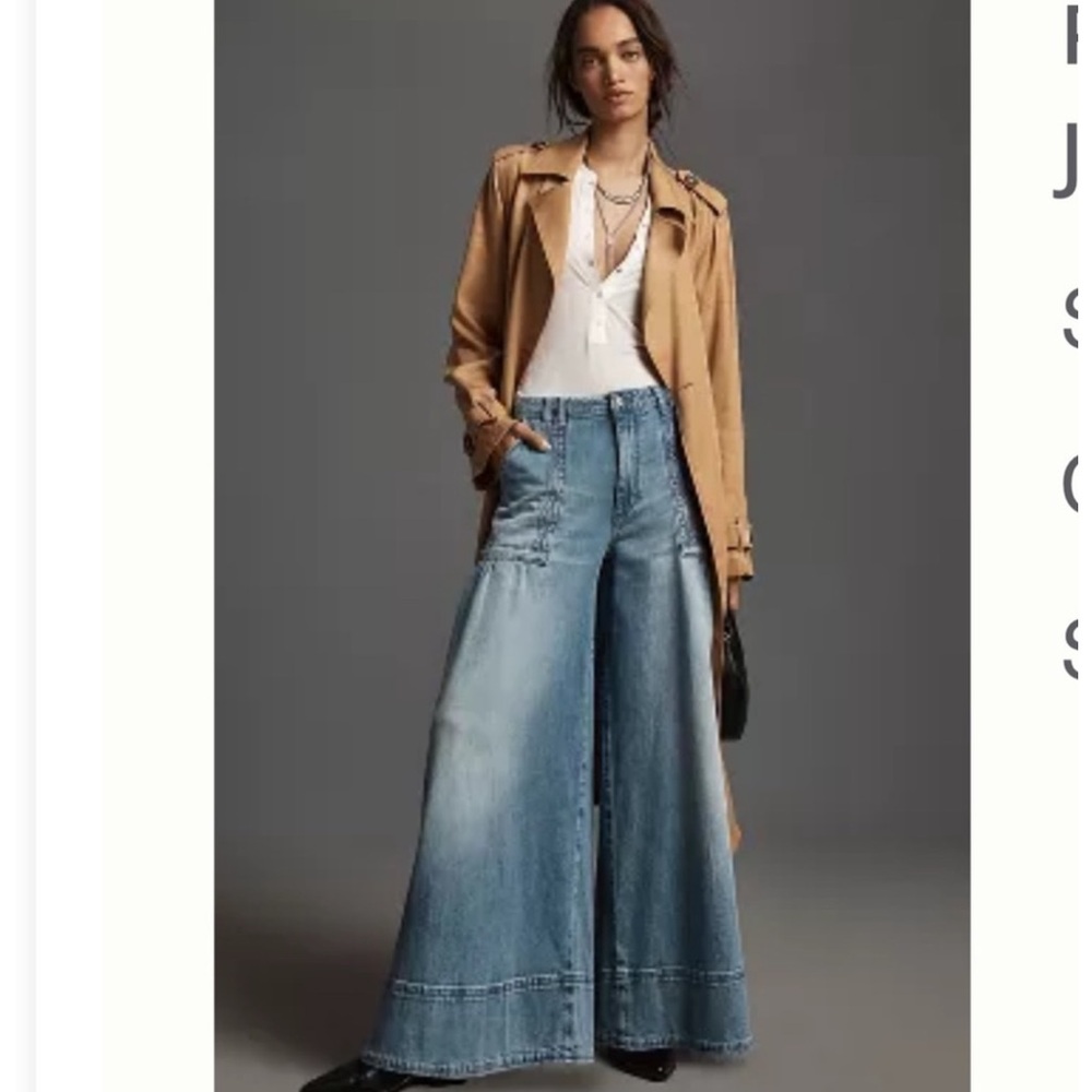 NWT Anthropologie Pilcro high rise wide leg jeans❤️❤️❤️❤️